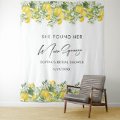 Elegante Main Squeeze Bruiloftsfoto-achtergrond Wandkleed (In situ)