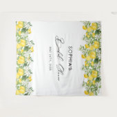Elegante Main Squeeze Bruiloftsshower Foto Achterg Wandkleed (Voorkant (horizontaal))