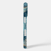 Elegante majestueuze witte paardenhoofd vloeiende  Case-Mate iPhone case (Achterkant / Rechts)