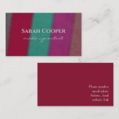 Elegante make-up artiest visitekaartje (Voorkant / Achterkant)