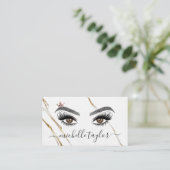 Elegante make-up artist Beauty Lash Uitbreiding oo Visitekaartje (Staand voorkant)