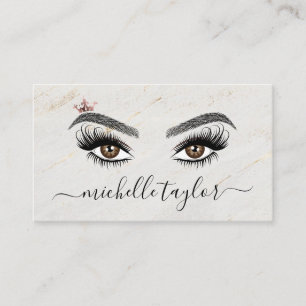 Elegante make-up artist Beauty Lash Uitbreiding oo Visitekaartje