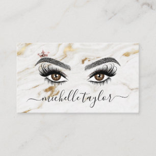 Elegante make-up artist Beauty Lash Uitbreiding oo Visitekaartje