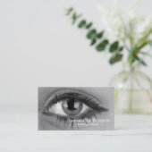 Elegante make-up artist visitekaartje (Staand voorkant)