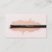 Elegante make-up artist Visitekaartje met borstel (Voorkant)