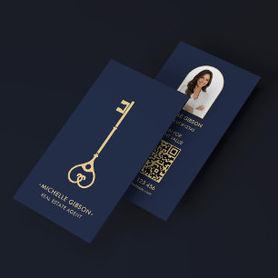 Elegante makelaar foto Realtor branding Visitekaartje