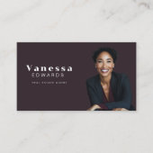 Elegante makelaar Foto Visitekaartje (Voorkant)