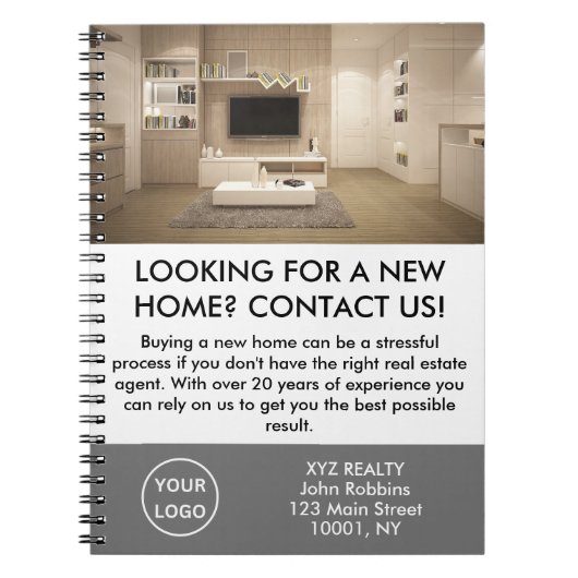 Elegante makelaar Promotionele Custom Notitieboek (Voorkant)