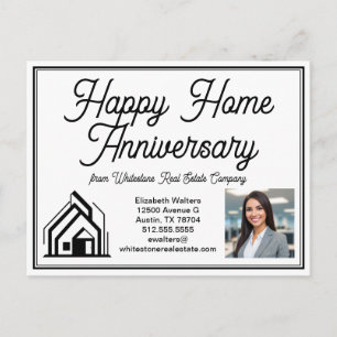 Elegante makelaardij Custom Logo Marketing Briefkaart