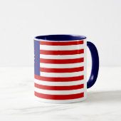 Elegante Maleisische vlag met keramiek Mok (Voorkant rechts)