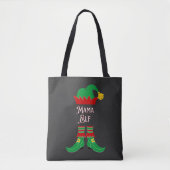 Elegante Mama Elf Kerst Tote Bag (Voorkant)