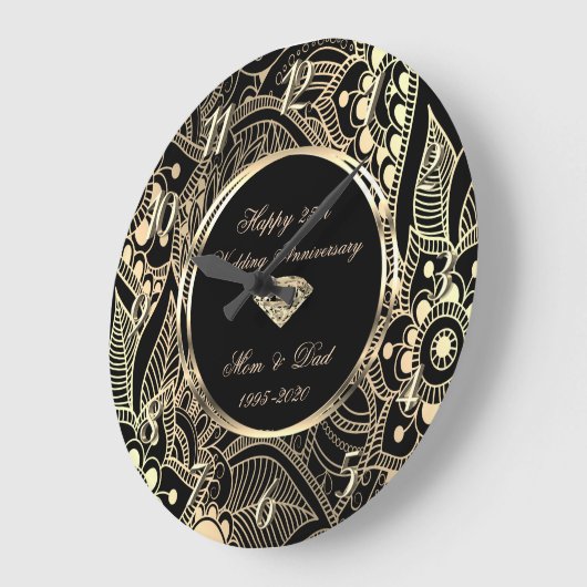 Elegante Mandala 25ste huwelijksjubileum Grote Klok (Hoek)