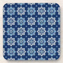 Elegante Mandala Floral Pattern Onderzetters - Set