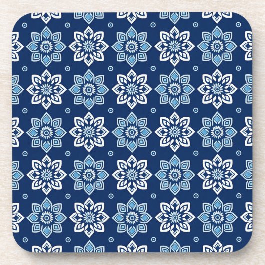 Elegante Mandala Floral Pattern Onderzetters - Set (Voorkant)