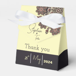 Elegante Mandala-geïnspireerde bruiloft Bedankdoosjes