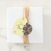 Elegante Mandala-geïnspireerde bruiloft Bedankjes Labels (In situ)