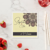 Elegante Mandala-geïnspireerde bruiloft Servet (Insitu)