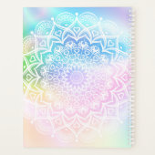 Elegante Mandala iriserende holografische custom Planner (Achterkant)
