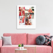 Elegante Mandala Meerdere bruiloft foto collage Canvas Afdruk (Insitu (Woonkamer))