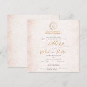 Elegante Mandala met Lord Ganesh Indiase bruiloft (Voorkant / Achterkant)