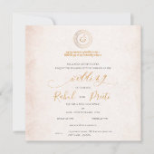 Elegante Mandala met Lord Ganesh Indiase bruiloft (Voorkant)