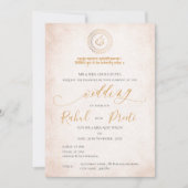 Elegante Mandala met Lord Ganesh Indiase bruiloft Kaart (Voorkant)