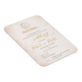 Elegante Mandala met Lord Ganesh Indiase bruiloft Magneet (Rechterzijde)