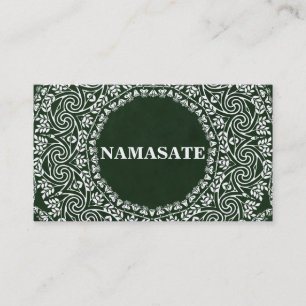 Elegante Mandala Namaste Yoga Logo Art Visitekaartje