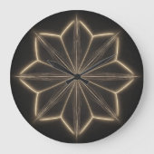 Elegante mandala ontwerp wandklok (Voorkant)