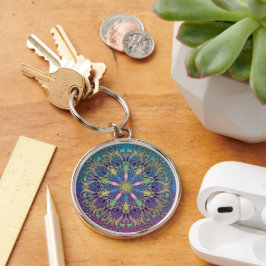 Elegante Mandala Pattern Sleutelhanger