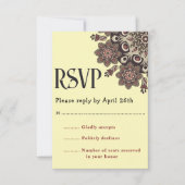 Elegante Mandala RSVP Kaartje (Voorkant)