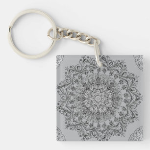 Elegante Mandala-sleutelhanger, Boho Chic-sleutelr Sleutelhanger