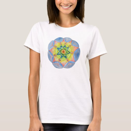 Elegante Mandala Vrouwen Bella Flowy Circle Top (Voorkant)