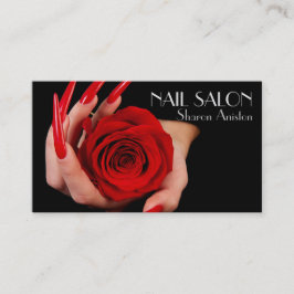  Elegante Maniküre nagel Nagelsalon Visitenkarte Visitekaartje