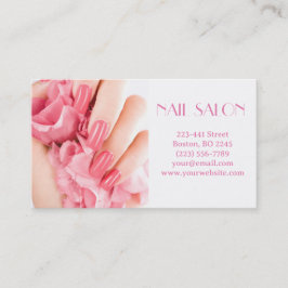 Elegante Maniküre nagel Nagelsalon Visitenkarte Visitekaartje