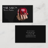  Elegante Maniküre nagel Nagelsalon Visitenkarte Visitekaartje (Voorkant / Achterkant)