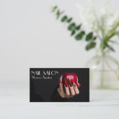  Elegante Maniküre nagel Nagelsalon Visitenkarte Visitekaartje (Staand voorkant)