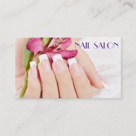 Elegante Maniküre nagel Nagelsalon Visitenkarte Visitekaartje