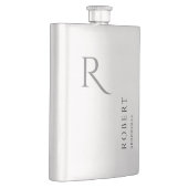 Elegante mannelijke monogram bruidsjonker cadeau f flacon (Rechts)