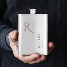Elegante mannelijke monogram bruidsjonker cadeau f