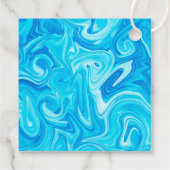 Elegante Marbelized Paint Holiday HAPPY HANUKKAH Bedankjes Labels (Achterkant)