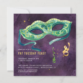 Elegante Mardi Gras-feestuitnodiging