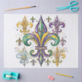 Elegante Mardi Gras Kleuren Decoupage Tissuepapier (Craft)