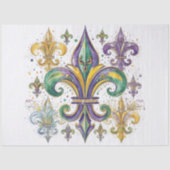 Elegante Mardi Gras Kleuren Decoupage Tissuepapier (Voorkant)
