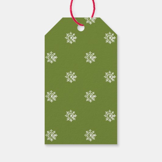 Elegante Maretak Kerstmis Cadeaulabel (Achterkant)