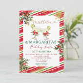 Elegante maretak margaritas vakantie feest kaart (Staand voorkant)