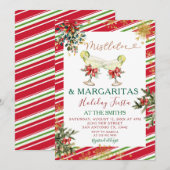 Elegante maretak margaritas vakantie feest kaart (Voorkant / Achterkant)