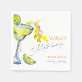 Elegante Margs & Huwelijk Avond voor de Bruid Servet (Voorkant)