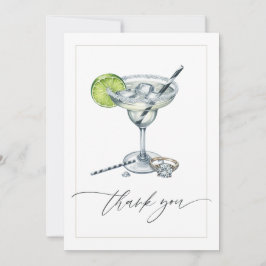 Elegante Margs & Matrimony Bruidsfeest Foto Bedankkaart