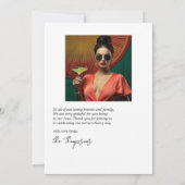 Elegante Margs & Matrimony Bruidsmeisjesfeest Foto Bedankkaart (Achterkant)